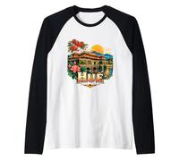 Vintage Hue Vietnam Souvenir de Voyage Cadeau Monument Manche Raglan