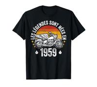 Vintage Humour Motards Idée cadeau moto homme né en 1959 T-Shirt