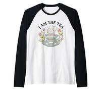 Vintage I Am The Tea Manche Raglan