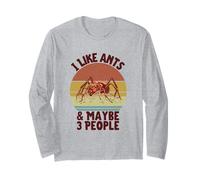 Vintage I Like Ants & Maybe 3 People Retro Ant Farm Insecte Manche Longue