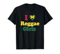 Vintage I Love Reggae Girls - Jamaican Rasta Roots Reggae T-Shirt
