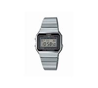 Casio Montre Quartz Unisexe 36.00mm avec Cadran LCD Digitale et Bracelet en Bracelet en Acier Argent A700WE-1AEF