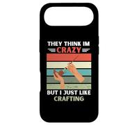 Vintage, Ils pensent Que Je suis Folle, mais J'aime Juste Les Amateurs d'artisanat Coque pour iPhone Air
