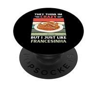 Vintage Ils pensent Que Je suis Fou mais J'aime Bien Francesinha PopSockets PopGrip Adhésif