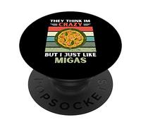 Vintage, Ils pensent Que Je suis Fou, mais J'aime Bien l'amant de Miga PopSockets PopGrip Adhésif
