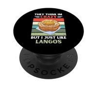 Vintage, Ils pensent Que Je suis Fou, mais J'aime Bien Langos Lover PopSockets PopGrip Adhésif
