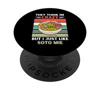 Vintage Ils pensent Que Je suis Fou mais J'aime Bien Soto Mie Lover PopSockets PopGrip Adhésif