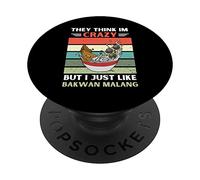 Vintage Ils pensent Que Je suis Fou mais J'aime Juste Bakwan Malang PopSockets PopGrip Adhésif