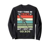 Vintage, Ils pensent Que Je suis Fou, mais J'aime Juste Gecko Lover Sweatshirt