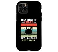 Vintage Ils pensent Que Je suis Fou mais J'aime Juste Kettlebell Lover Coque pour iPhone 11 Pro