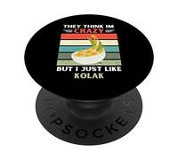 Vintage Ils pensent Que Je suis Fou mais J'aime Juste Kolak Lover PopSockets PopGrip Adhésif