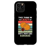 Vintage Ils pensent Que Je suis Fou mais J'aime Juste Korokke Lover Coque pour iPhone 11 Pro