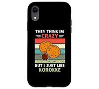 Vintage Ils pensent Que Je suis Fou mais J'aime Juste Korokke Lover Coque pour iPhone XR
