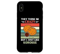Vintage Ils pensent Que Je suis Fou mais J'aime Juste Korokke Lover Coque pour iPhone XS Max
