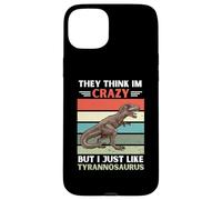 Vintage Ils pensent Que Je suis Fou mais J'aime Juste Le Tyrannosaure Coque pour iPhone 15 Plus