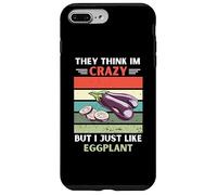 Vintage Ils pensent Que Je suis Fou mais J'aime Juste Les Amateurs d'aubergines Coque pour iPhone 7 Plus/8 Plus