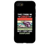 Vintage Ils pensent Que Je suis Fou mais J'aime Juste Les Amateurs d'aubergines Coque pour iPhone SE (2020) / 7/8