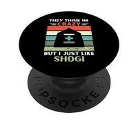 Vintage, Ils pensent Que Je suis Fou mais J'aime Juste Les Amateurs de Shogi PopSockets PopGrip Adhésif