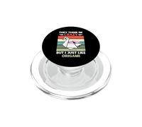 Vintage, Ils pensent Que Je suis Fou, mais J'aime Juste Les Amateurs d'origami PopSockets PopGrip pour MagSafe
