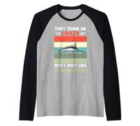 Vintage Ils pensent Que Je suis Fou mais J'aime Juste Les Amoureux de l'espadon Manche Raglan