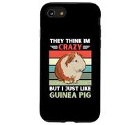 Vintage Ils pensent Que Je suis Fou mais J'aime Juste Les Amoureux des cobayes Coque pour iPhone SE (2020) / 7/8