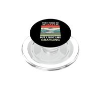 Vintage, Ils pensent Que Je suis Fou, mais J'aime Juste Les Poissons Gris PopSockets PopGrip pour MagSafe