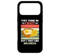 Vintage Ils pensent Que Je suis Fou mais J'aime Juste Milanesa Lover Coque pour iPhone 17 Pro Max