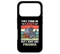 Vintage Ils pensent Que Je suis Fou mais J'aime Juste Piranha Lover Coque pour iPhone 17 Pro