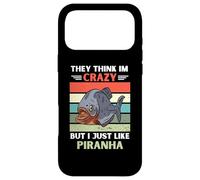 Vintage Ils pensent Que Je suis Fou mais J'aime Juste Piranha Lover Coque pour iPhone 17 Pro Max