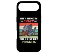 Vintage Ils pensent Que Je suis Fou mais J'aime Juste Piranha Lover Coque pour iPhone Air