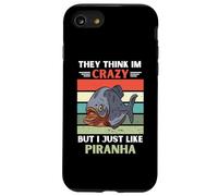 Vintage Ils pensent Que Je suis Fou mais J'aime Juste Piranha Lover Coque pour iPhone SE (2020) / 7/8