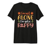 Vintage I'm Not Alone I've Got A Puppy Dog Dogs Lovers T-Shirt Haut de Gamme