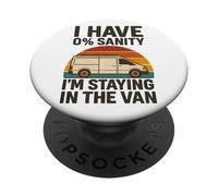 Vintage I'm Staying in Tha Van Funny Phasmophobia Man Women PopSockets PopGrip Adhésif