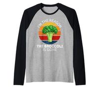 Vintage I'm The Reason The Brocoli is Gone Food Lover Manche Raglan