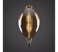 Vintage Industrial Filament LED Light Bulb Lamps Bulbs Squirrel Cage Edison A+ (8W E27 XXL ambre ampoule, 1)