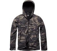 Vintage Industries Alford Camo, veste textile imperméable S Marron Foncé/Noir/Beige Foncé Marron Foncé/Noir/Beige Foncé