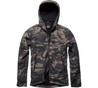 Vintage Industries Alford Camo, veste textile imperméable XL Marron Foncé/Noir/Beige Foncé Marron Foncé/Noir/Beige Foncé