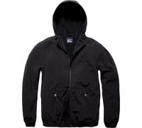 Vintage Industries Ashore, veste textile imperméable L Noir Noir