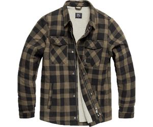 Vintage Industries Craft Sherpa, chemise/veste textile 3XL Beige/Noir Beige/Noir