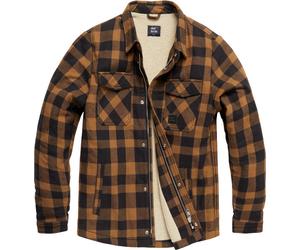 Vintage Industries Craft Sherpa, chemise/veste textile 3XL Jaune/Noir Jaune/Noir