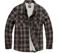 Vintage Industries Craft Sherpa, chemise/veste textile XXL Gris/Noir Gris/Noir