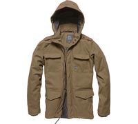 Vintage Industries Darren Parka, veste textile imperméable L Marron Marron