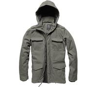 Vintage Industries Darren Parka, veste textile imperméable M Gris Gris
