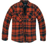 Vintage Industries Darwin, chemise/veste textile M Orange/Noir Orange/Noir