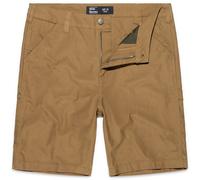 Vintage Industries Dayton, pantalon textile court W40 Beige Beige