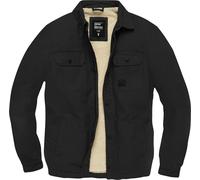 Vintage Industries Dean Sherpa, veste textile imperméable M Noir Noir