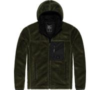 Vintage Industries Dustin Sherpa, sweat à capuche zippé XXL Olive Olive
