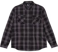 Vintage Industries Globe, chemise M Gris Foncé/Noir Gris Foncé/Noir