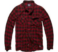 Vintage Industries Chemise Harley Homme Chemise en Flanelle Rouge/Noir 3XL