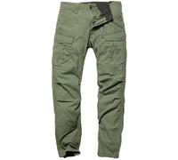Vintage Industries Lester, pantalon cargo W32 Olive Olive